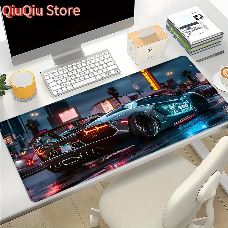 Large Gaming Mouse Pad Cool Sports Car Non-Slip Desk Mat Office Computer Mousepad Keyboard Mouse Table Accessories Gift Gamers