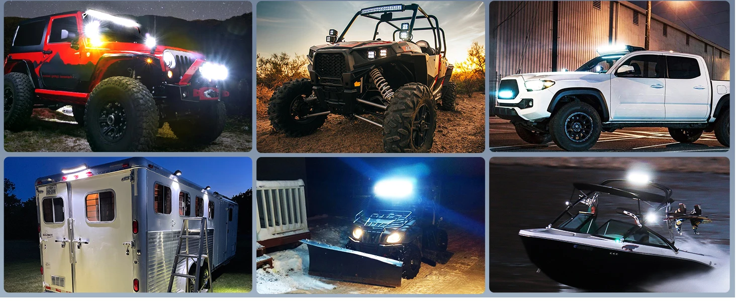 Nilight 22" LED Light Bar Flood Spot Combo Work Light Driving Lights Fog Lamp Offroad Lighting for SUV Ute ATV Truck 4x4 Boat