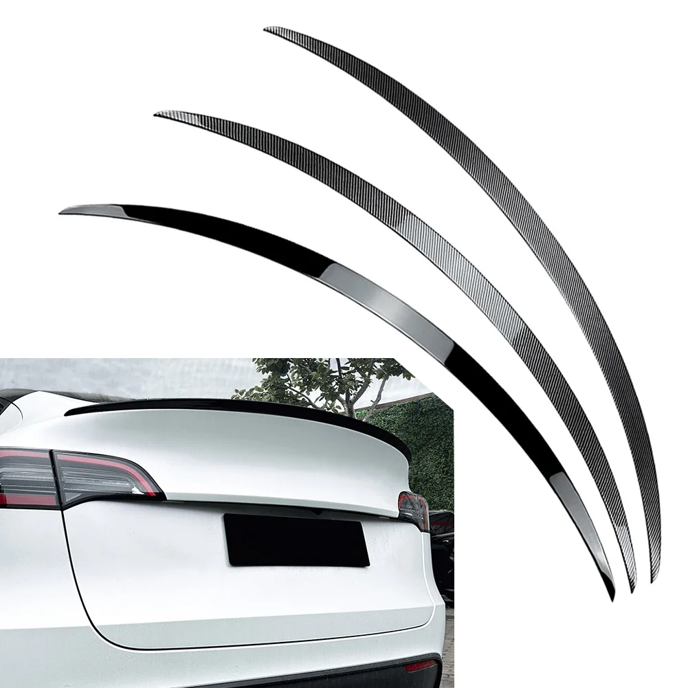 Car Rear Trunk Spoiler Wing Trim Decoration Accessories For Tesla Model Y 2020 2021 2022 2023 ABS Plastic