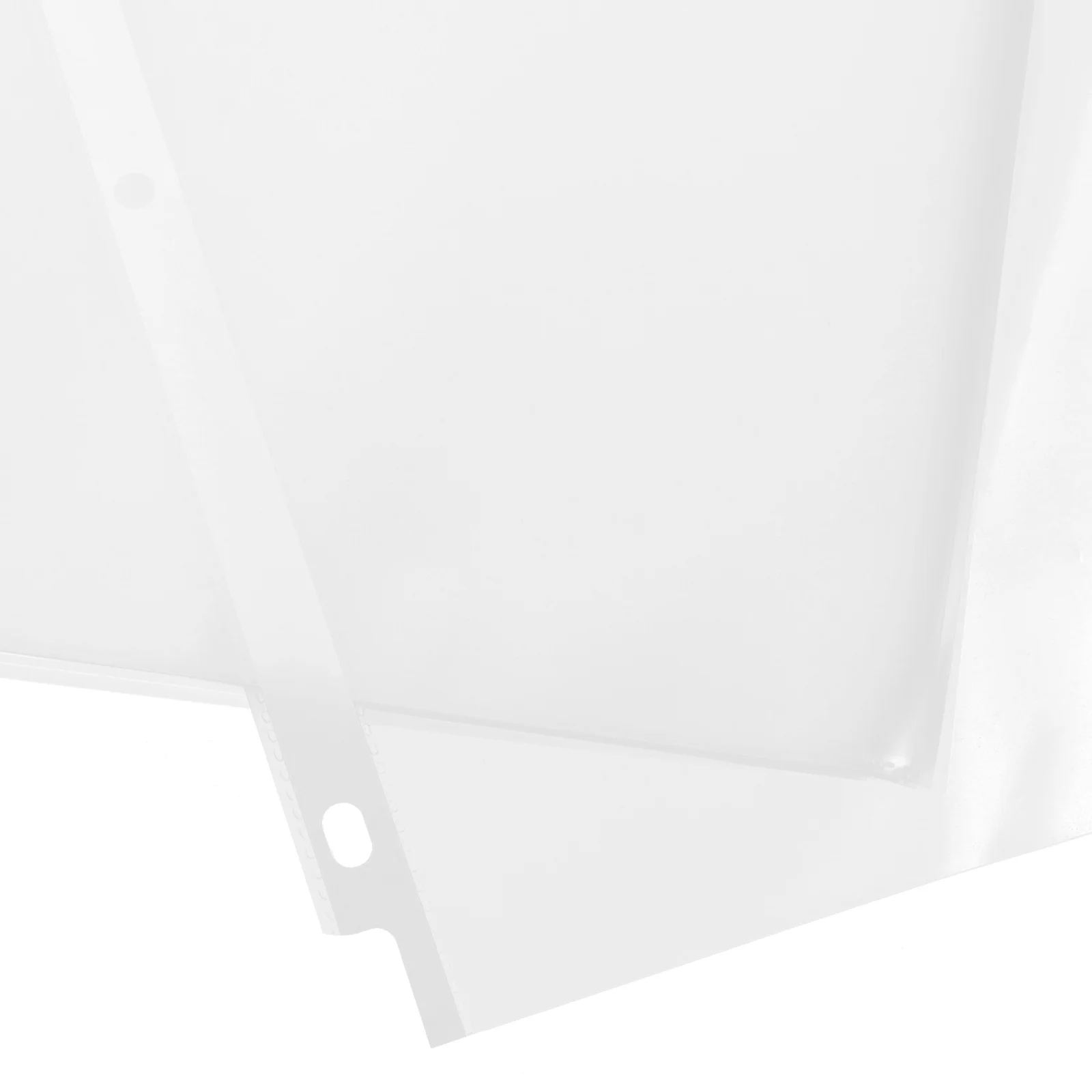 50Pcs Clear Plastic Sheet Protectors Binder Sleeves Transparent Design Easy Viewing Large Capacity A4 Paper Protectors