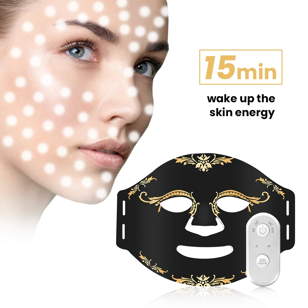 Hot Sale LED 4Color Facial Mask Photon Therapy Face Skin Rejuvenation Photon Therapy Face Lifting Beauty