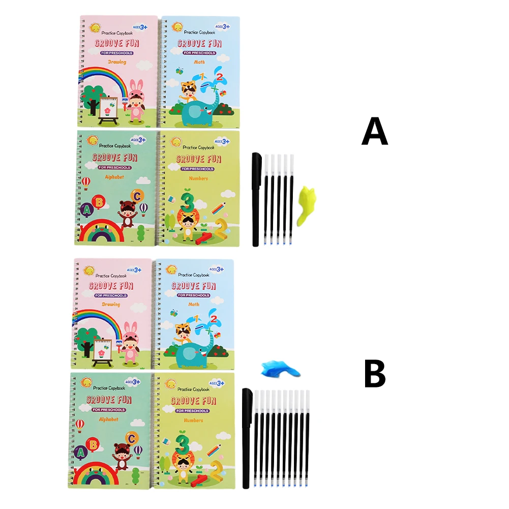 For Kids Smooth Writing Drawing Early Education Practice Copybook With Pen School Practicalfor MagicCalligraphy Reusable English