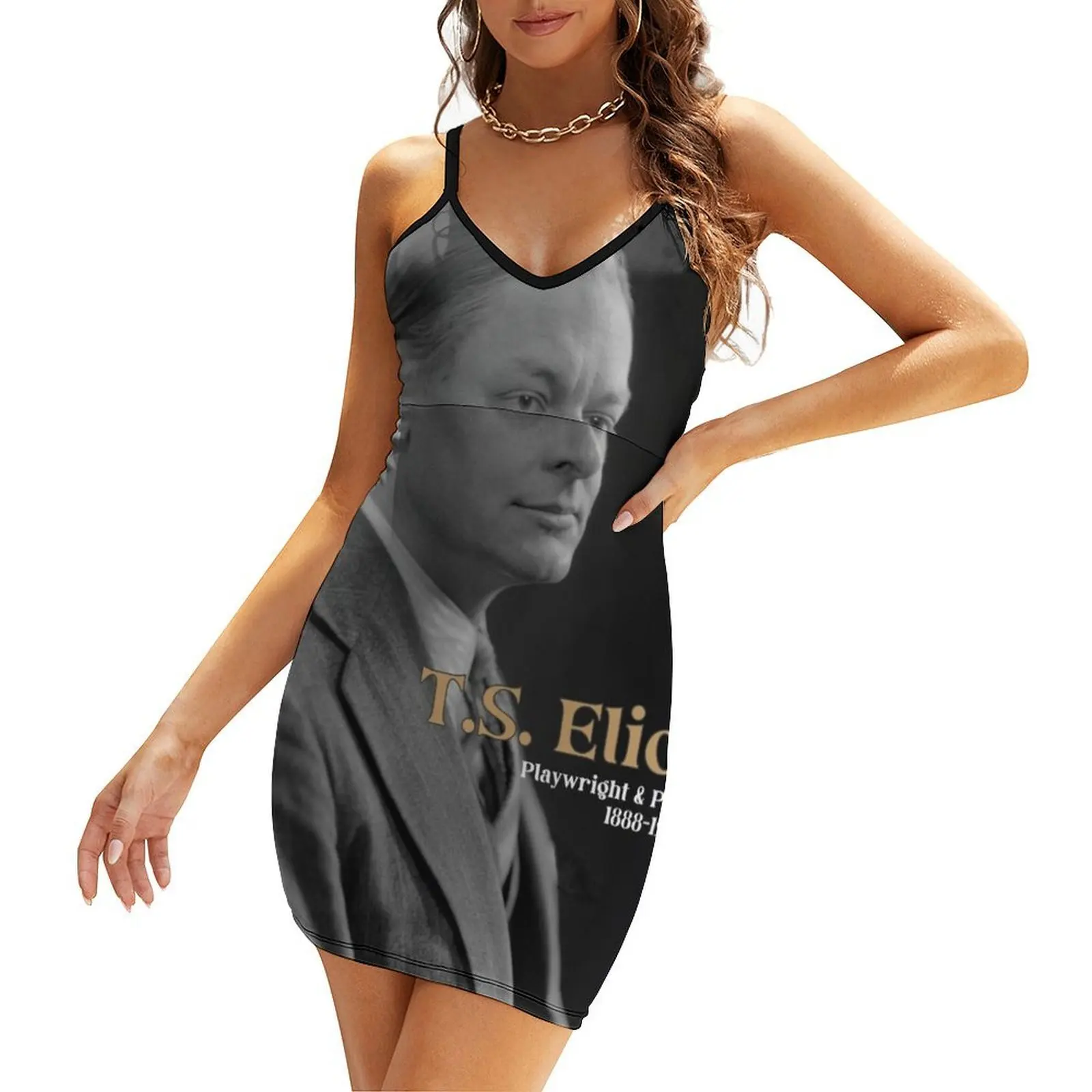 

T.S. Eliot Sling Dress wedding guest dress 2025 luxury women's party dress evening prom Aesthetic clothing womens clothing