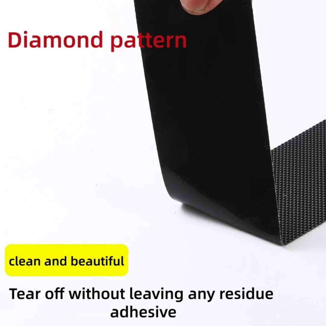 Black Rubber Anti-Slip Tape, Waterproof, Wear-Resistant, Anti-Drop, Non-Slip Sticker, Used for Stairs, Kitchens, and Bathrooms view 5
