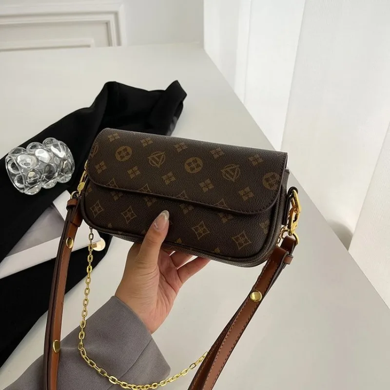 

Comfortable One Shoulder Maillard Style Popular Campus Style Shopping Bag Lightweight Printing Attractive Gorgeous