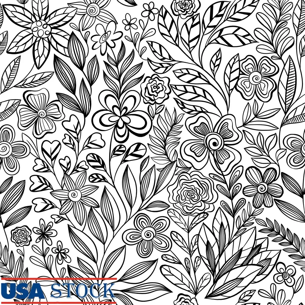 

Причудливые обои с цветочным рисунком, легко наносятся, переоборудованный виниловый рулон, домашний декор, проекты «сделай сам», 30,75 кв. футов