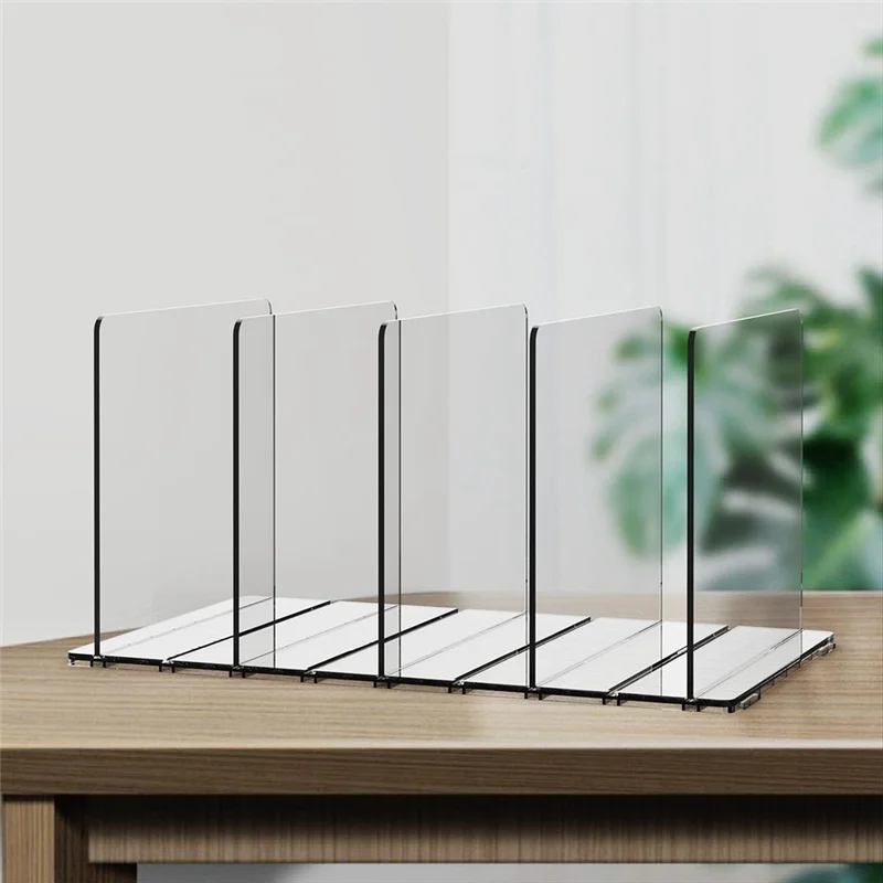 Organizador de bolsa abnh para armário, divisores de prateleira para organização de armário, organizadores de bolsa de plástico ajustáveis para armários