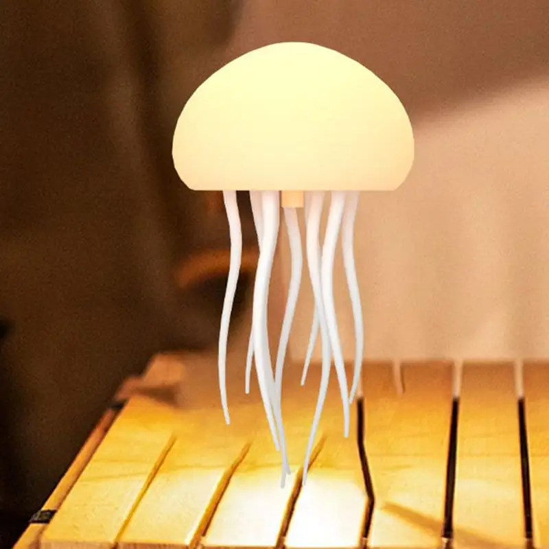 Jellyfish Light Atmosphere Night Lights Type-C Charging Bedside Lamp Flexible Tentacles for Holiday Children Christmas Gifts