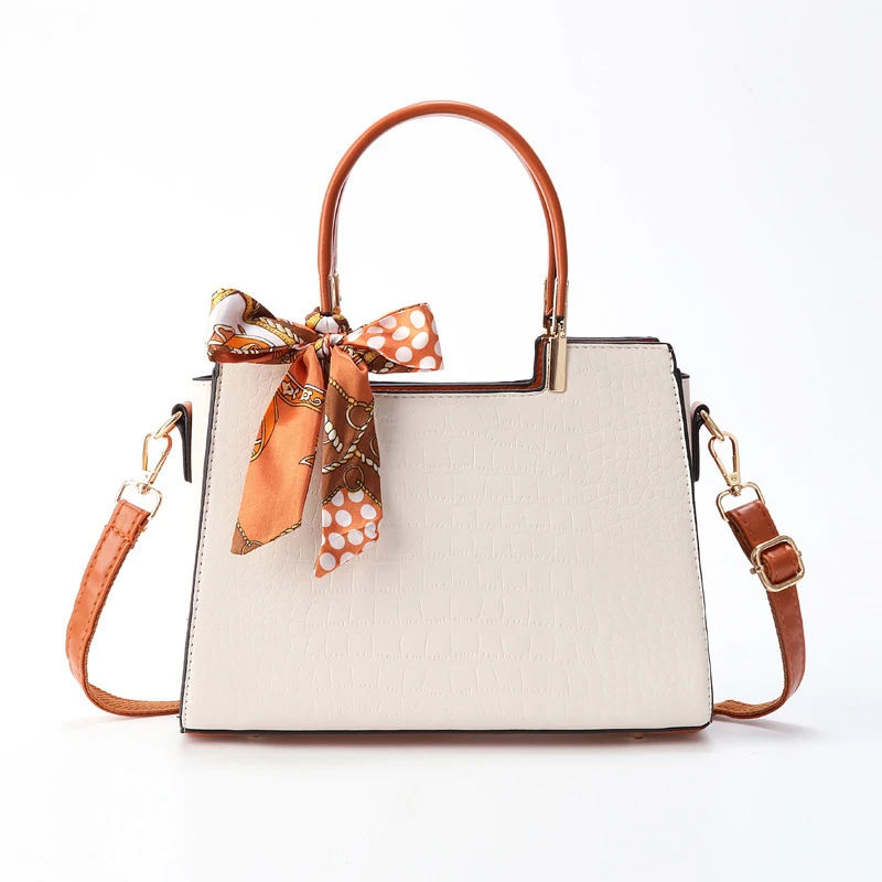 Handbag birthday gift for mom, crocodile pattern commuter bag, tote bag, fashionable handbag, elegant women's messenger bag, wom