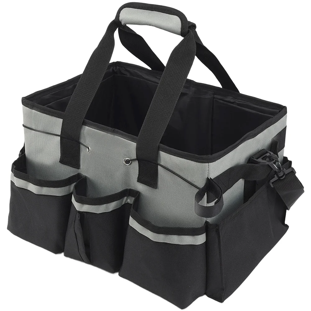Home and Office Cleaning Tool Organizer Bag Water Resistant Oxford Fabric with Dedicated Pockets and Compact Dimensions