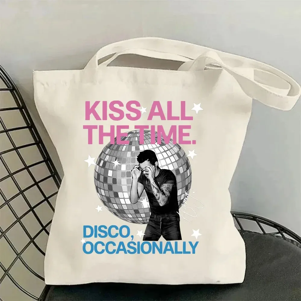 Kiss All The Time Disco Occasionally Album Music Canvas-Tasche, Einkaufstasche, lässige Shopper-Tasche für Fans, Geschenk, Studententaschen