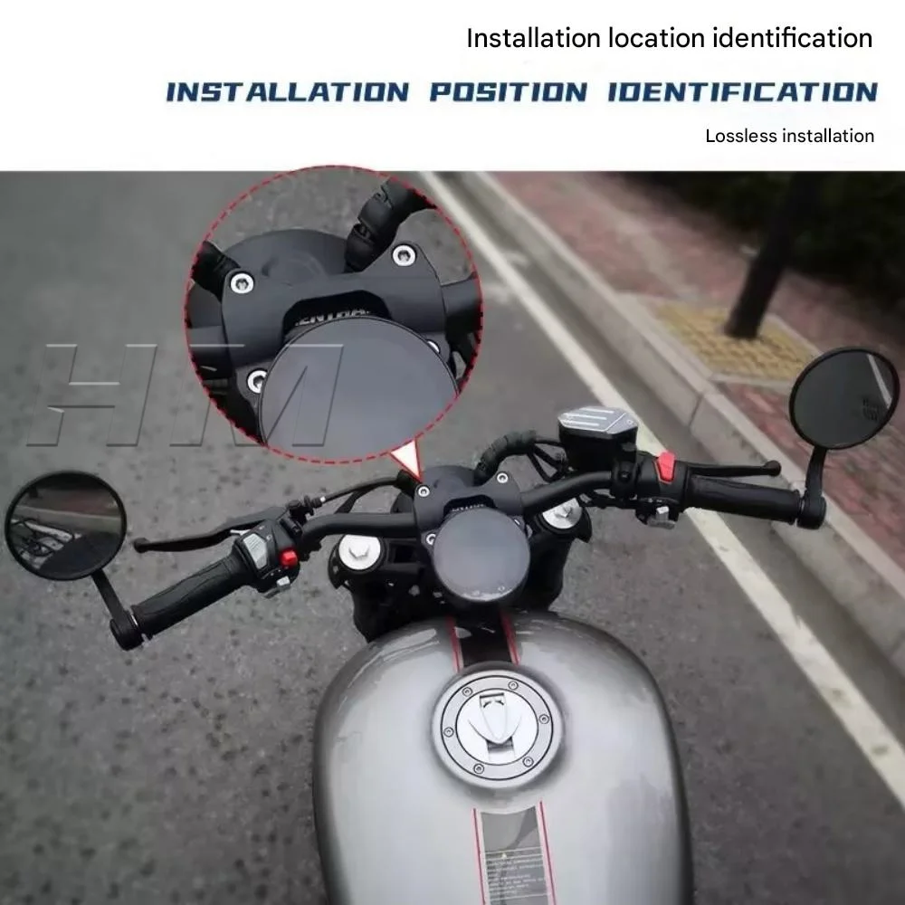 For QJMOTOR 300SRV M handlebar and Xiaoyan handlebar for srv300 rearview mirror accessories