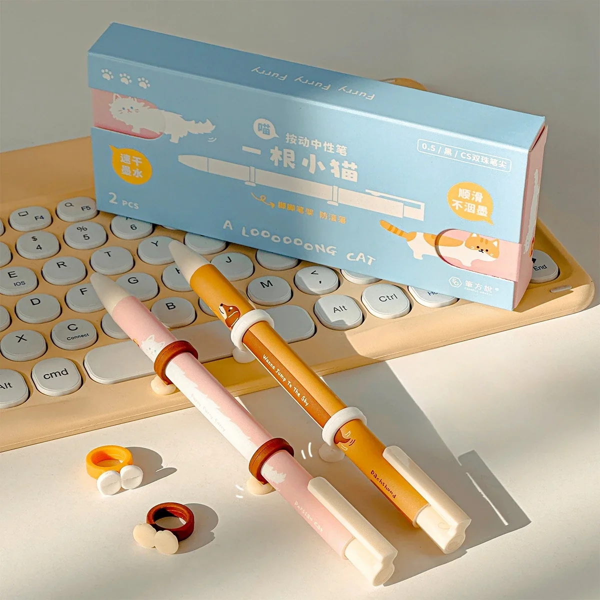 

Гелевая ручка Press The Kitten Puppy, высокий уровень внешнего вида, ручка для подписи, быстросохнущая гладкая ручка для занятий экзаменами головы CS, студенческий продукт