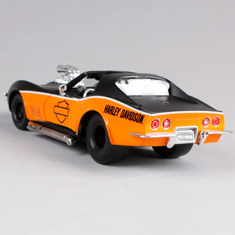 Maisto 1:24 Chevrolet 1970 Harley Corvette Version Alloy Sports Car Model Diecast Metal Toy Racing Car Model Simulation Kid Gift