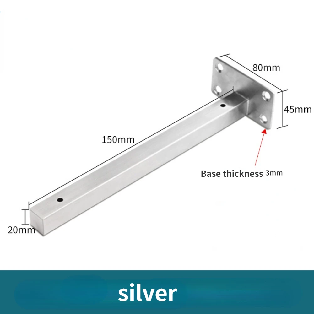 Soportes de soporte de estante de almacenamiento, herrajes para muebles, montaje en pared, soporte de estante resistente, marco de accesorios de estantería de acero inoxidable