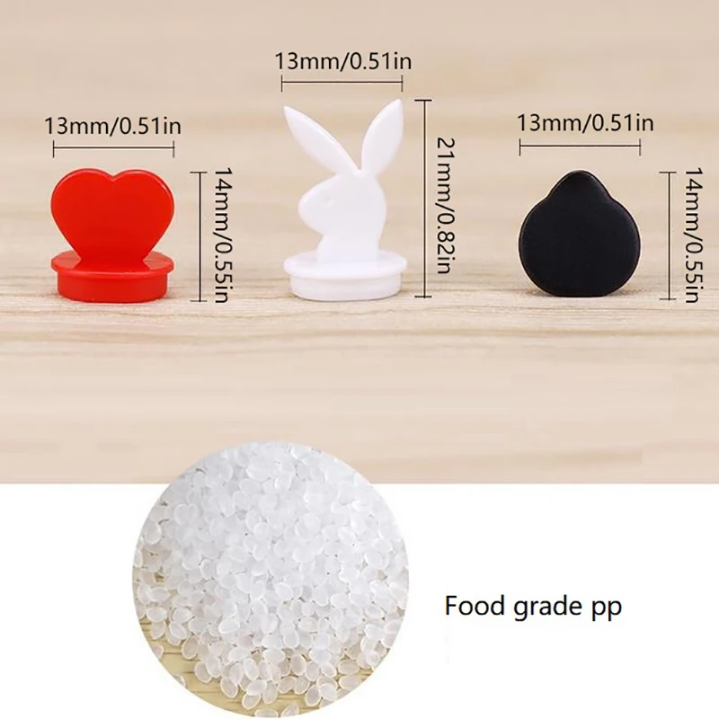 Disposable Coffee Cup Lids Stoppers Injection Caps Heart-Shaped Circle Plug Takeaway Packing Milk Tea Cups Leak Proof Plug