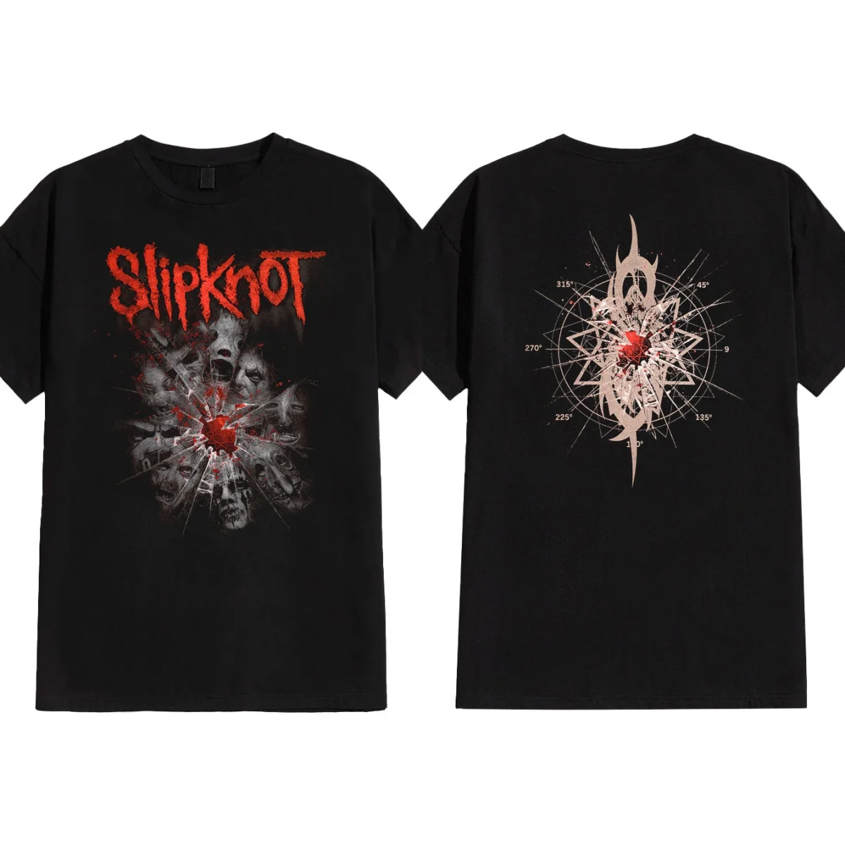 Shattered Slipknot Nu-Metal Band Graphic T-Shirt Cotton Men Women Streetwear Tee
