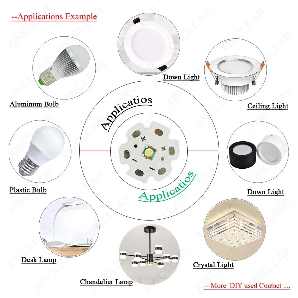 Imagem -06 - Led Xpe 3535 Led Chips Branco Fresco Natural Branco Quente com 20 mm 16 mm 14 mm 12 mm Placa Pcb para Lanterna Luz de Bicicleta 10 Pcs 13w