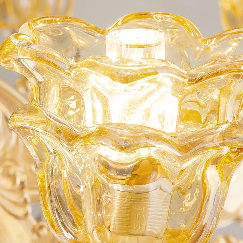 Nordic Crystal LED Pendant Light Living Dining Room Coffee Tables Staircase Chandelier Home Decor Hanging Light Fixture