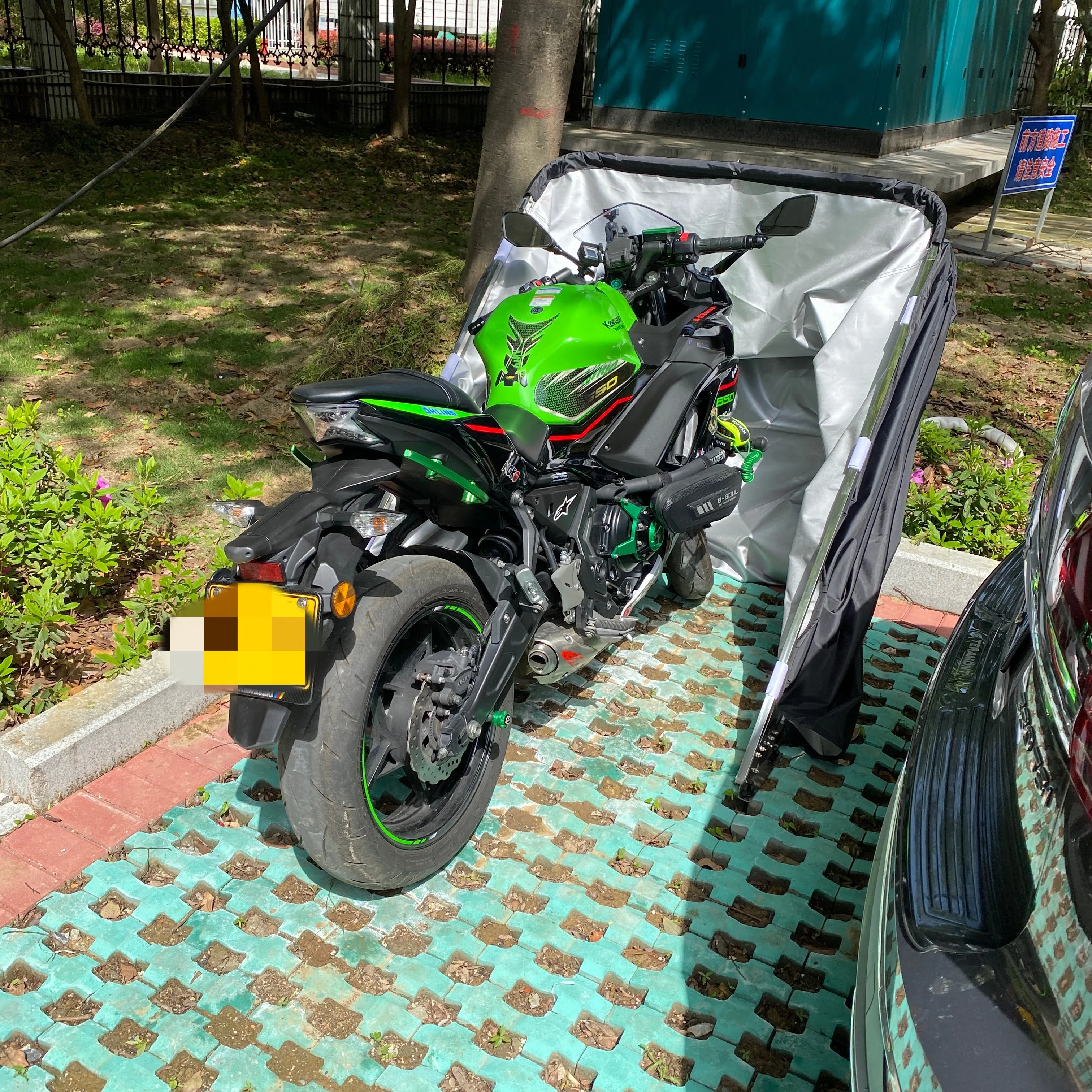 

Водонепроницаемый открытый кемпинг велосипед мотоцикл укрытие для кемпинга хранение кемпер мотоциклетная палатка