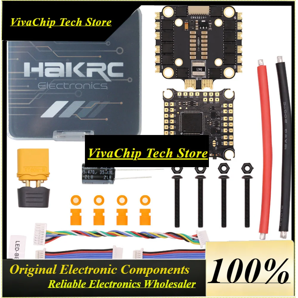 VivaHAKRC F722 V2 ICM42688 Flight Control BLS 55A 4IN1 ESC 30.5x30.5MM Flytower/Stacks Accessory For FPV Drones