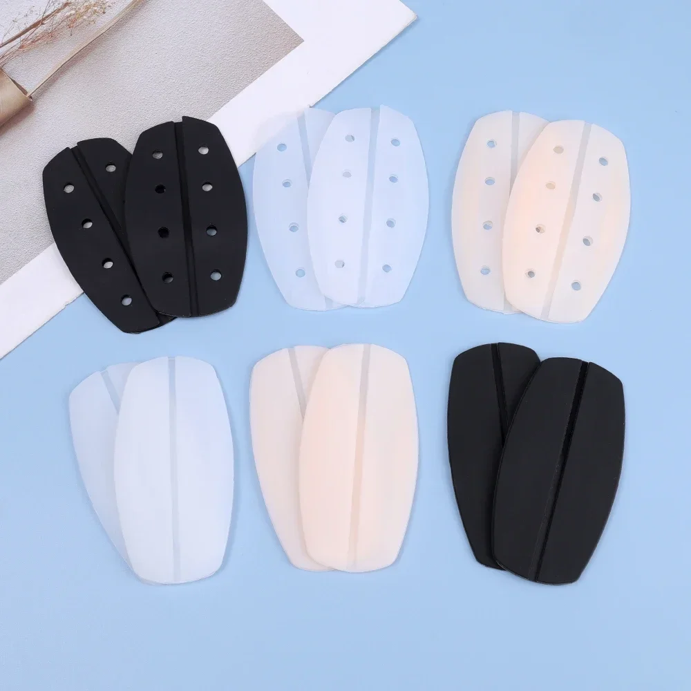 Silicone Anti-Slip Shoulder Pads para Underwear, Descompressão Pad, Bra Strap, DIY Vestuário Acessórios, 2pcs