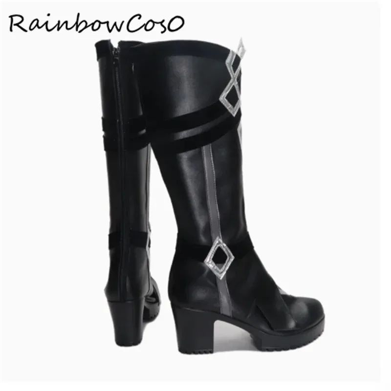 

qa156II Capitano Genshin Impact Cosplay Shoes Boots RainbowCos0 Christmas Game Anime Halloween W4402