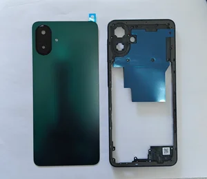 Bilashmart Samsung Galaxy A07 4G SM A075F/DS Battery Case Housing Chassis Middle Frame Back Cover with Camera Lens Replacement Parts