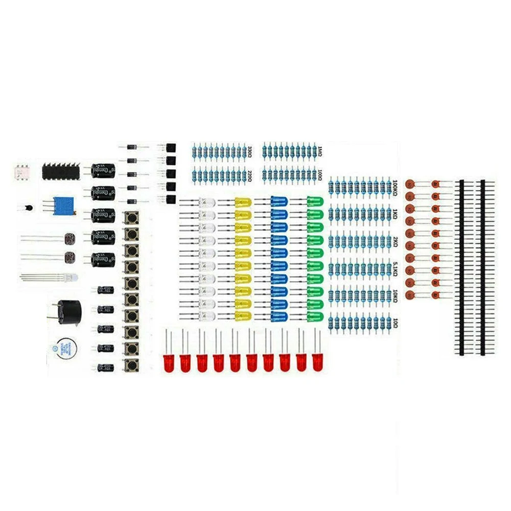 

With 830 Tie-Points Breadboard Resistor Capacitor LED Potentiometer Starter Kit