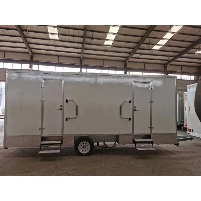 Customized Portable Prefab Sanitary Bathroom Mobile Toilets Shower Cabin Chinese Design Style For Outdoor Parks