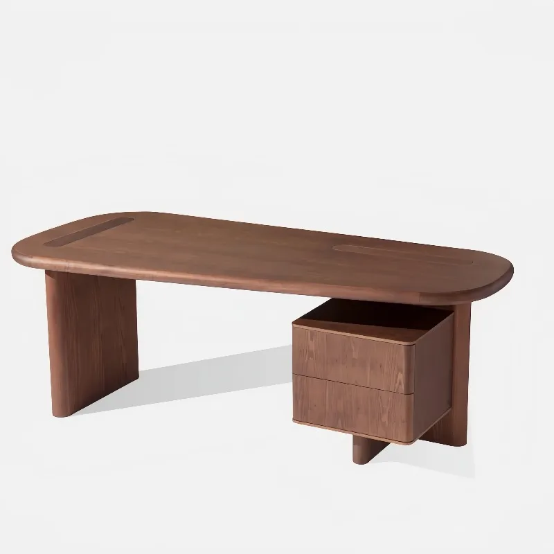 Medieval solid wood desk with drawers storage desk modern simple writing desk