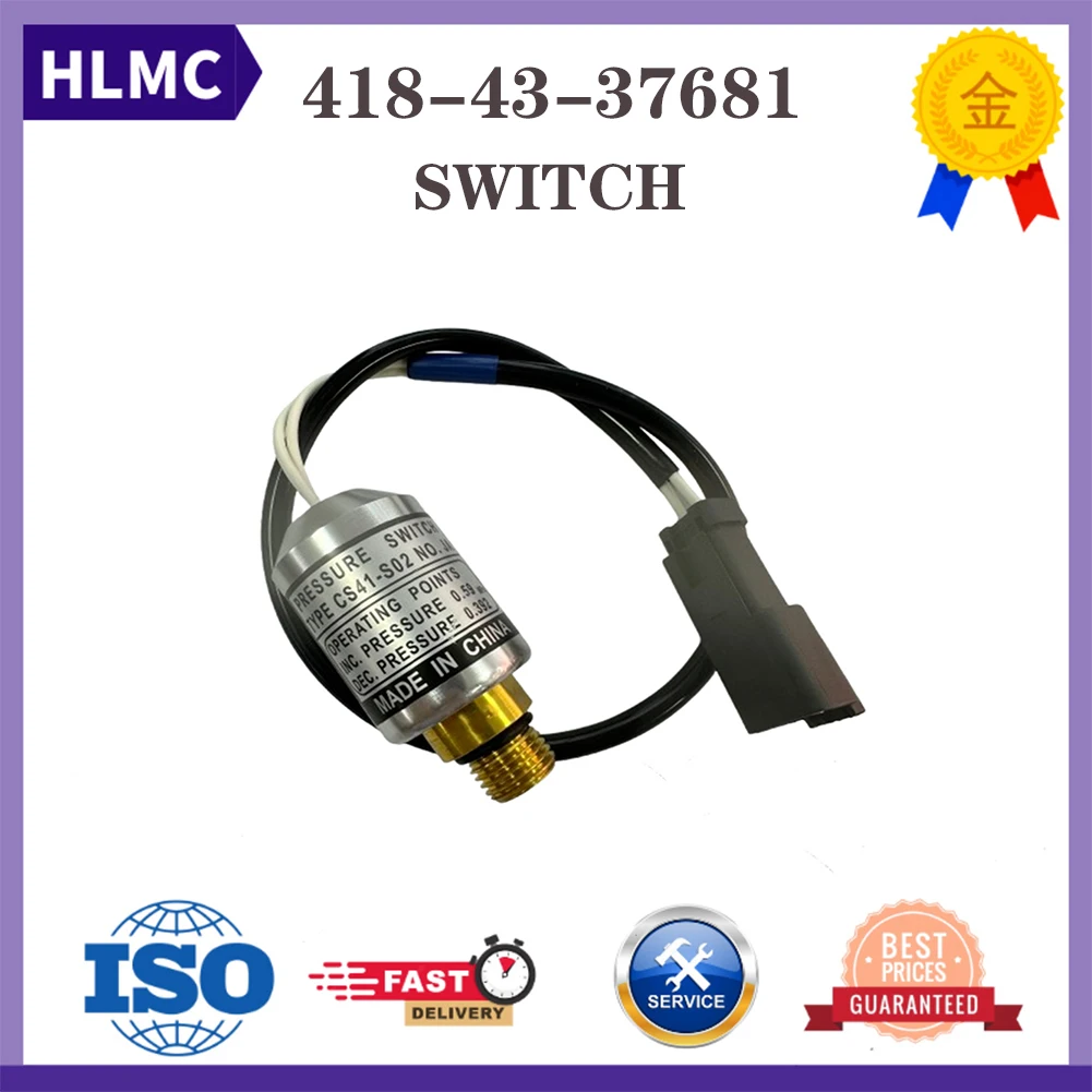 

Детали строительной техники Детали колесного погрузчика 418-43-37681 Реле давления для WA430 WA480 WA500 WA600 HM350 HM400 HD785-7