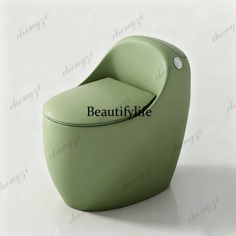 for French Retro Green Ordinary Toilet for Home Use Silent High Impulse Toilet
