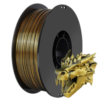 Dual Colour 1.75mm 3D Printing Filament PLA silk GOLD BLACK 1kg 250g FOR 2 Colours Silk PLA black gold 3D Printing Material 500g