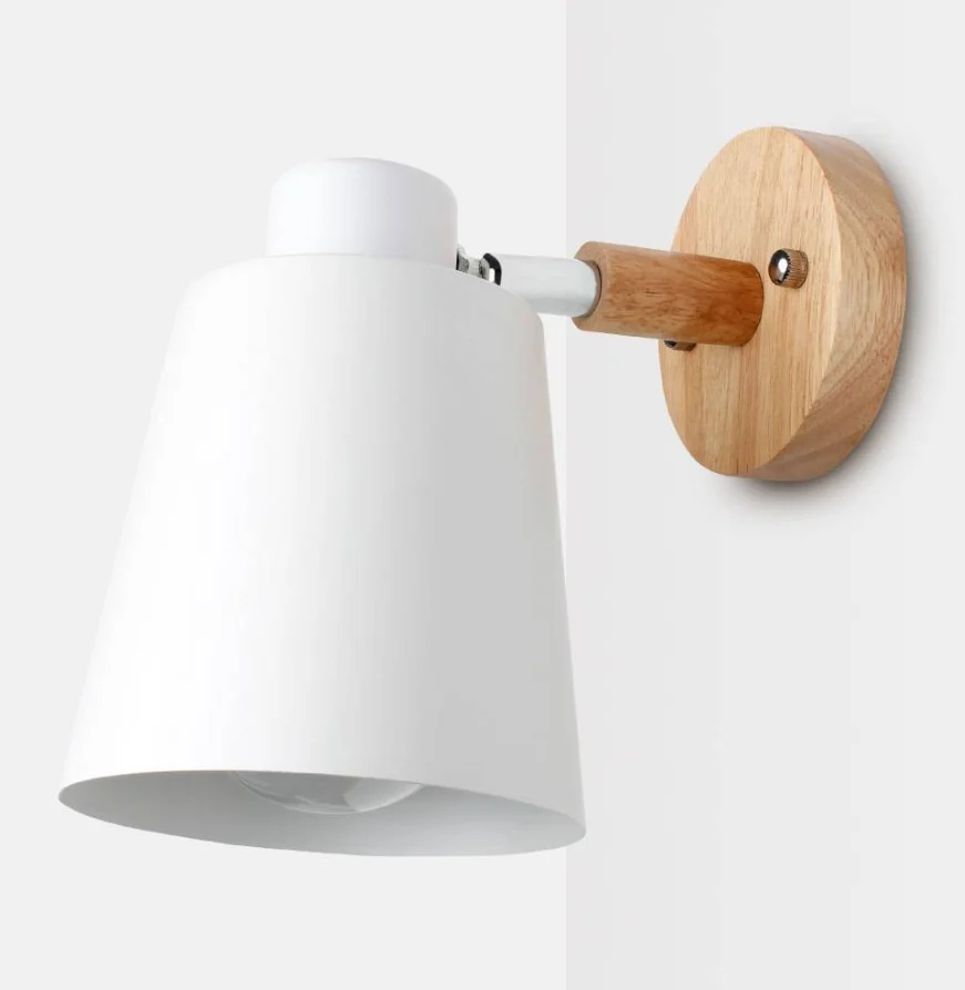 Bedside wall lamp, Nordic modern minimalist creative light luxury living room bedroom balcony hallway popular reading wall lamp