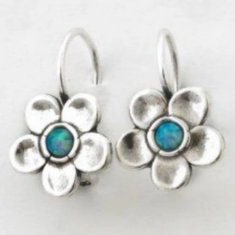 1 Paar handgeschnitzte Vintage-Blumenohrringe, Damen-Accessoires im Bohemian-Stil für den täglichen Urlaub, perfektes Geschenk für Sie