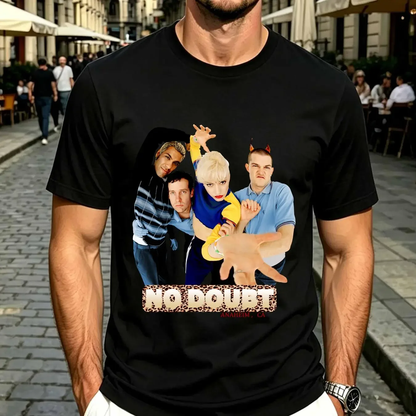 washed T Shirt No Doubt Tragic Kingdom Cotton White S 3XL VN2724 long sleeves vintage Washed Stylish Soft Versatile
