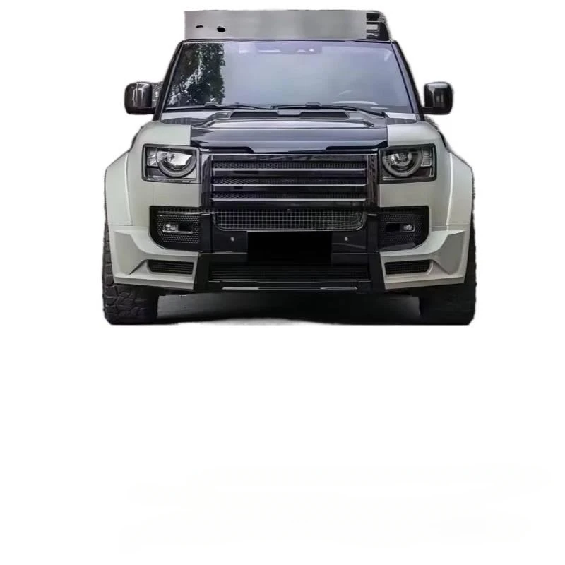 For Land Rover Defender 110 20-24 Lumma Wide Body Kit Front Lip Rear Bumper Hood