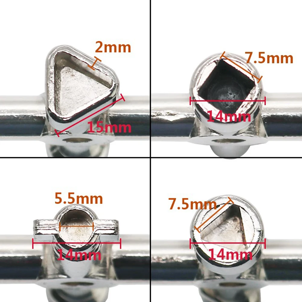 Imagem -06 - Chave de Triângulo Interno Universal Chave Quadros Elétricos Ferramentas de Bloqueio Chave Multifuncional Maneiras