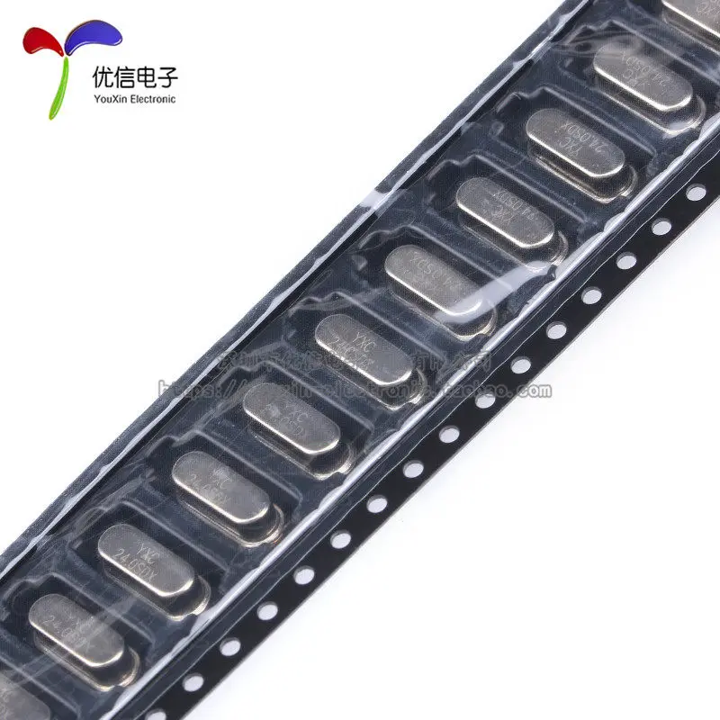 Original genuine patch passive crystal oscillator/HC-49SMD 24MHz 20ppm 20PF X49SM24MSD2SC 10PCS