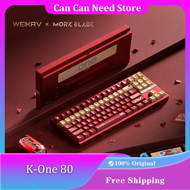 

Weikav Morkblade K-ONE80 Aluminium Alloy Magnetic Switch Keyboard 8K 0.005 RT E-sports Mechanical Keyboard Gasket for PC Gamer