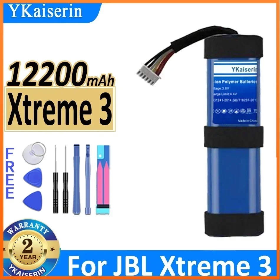 

Сменный аккумулятор ykaisin 12200 мАч для JBL Xtreme 2 3 Xtreme3 Xtreme2 SUN-INTE-103 2INR19/66-2 ID1019, Bluetooth-динамик