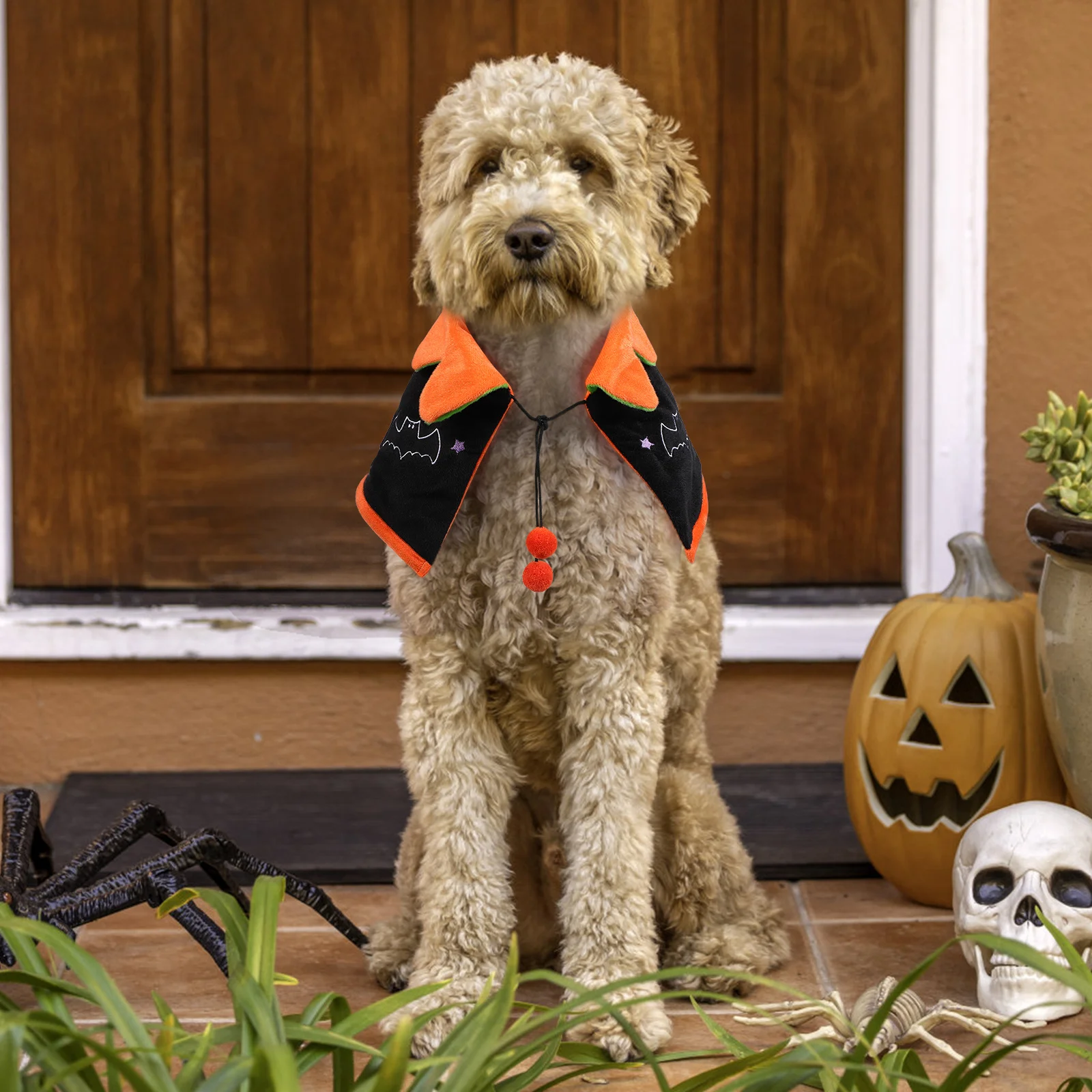 

Halloween Dog Cape Double Sided Soft Warm Pet Cloak Cosplay Party Festival Pet Costume Dog Cloak Halloween Cape