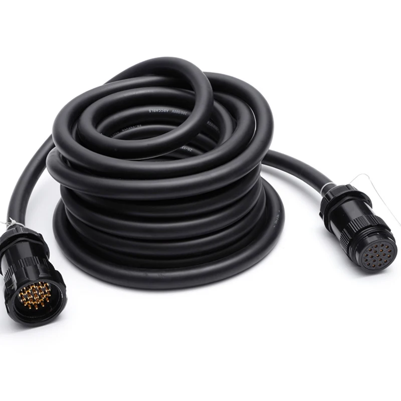 19*2.5mm Multipin 19pin Cable With Male To Female Connectors Power Extension Cable With Plugs For Power Distribution Box 10M