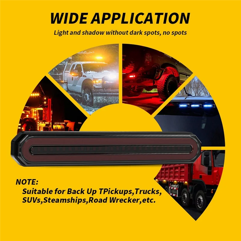 

Premium 2X Oval 9 Inch LED Stop Turn Tail Brake Lights Truck Trailer Flowing DRL Lamp For Truck Trailer ATV UTV Car Auto 12V 24V