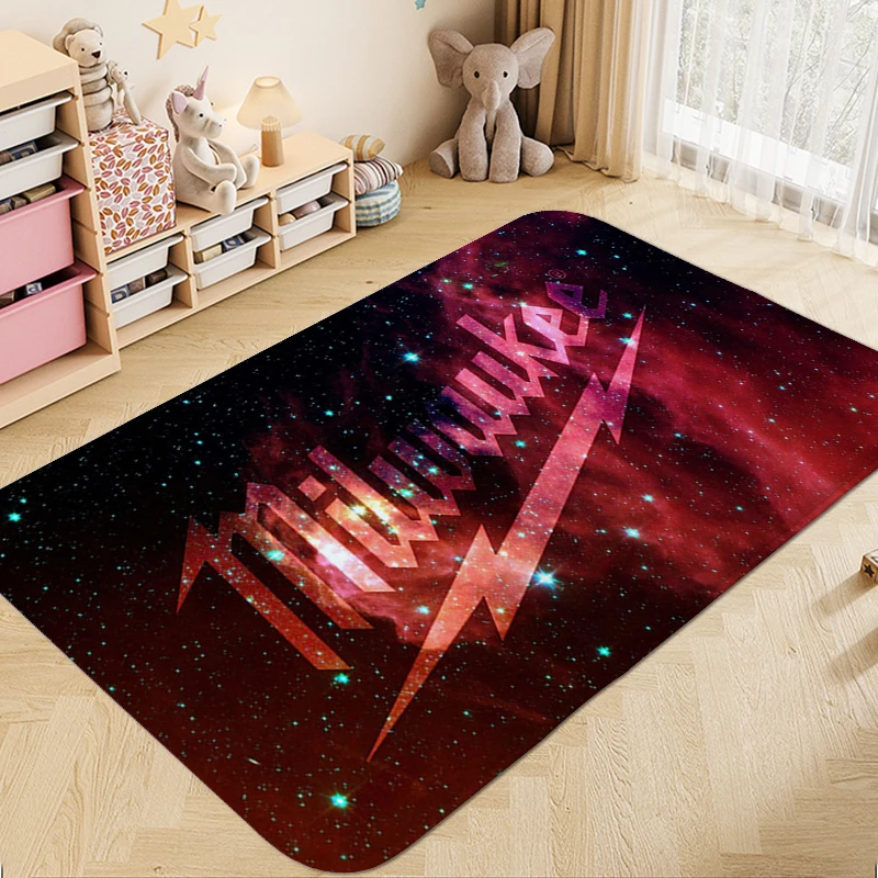 

Custom Washable Non-slip Mats A-Milwaukees Kitchen Treadmill Rugs Carpet House Interior Entrance Mat Funny Doormat Anime Rug