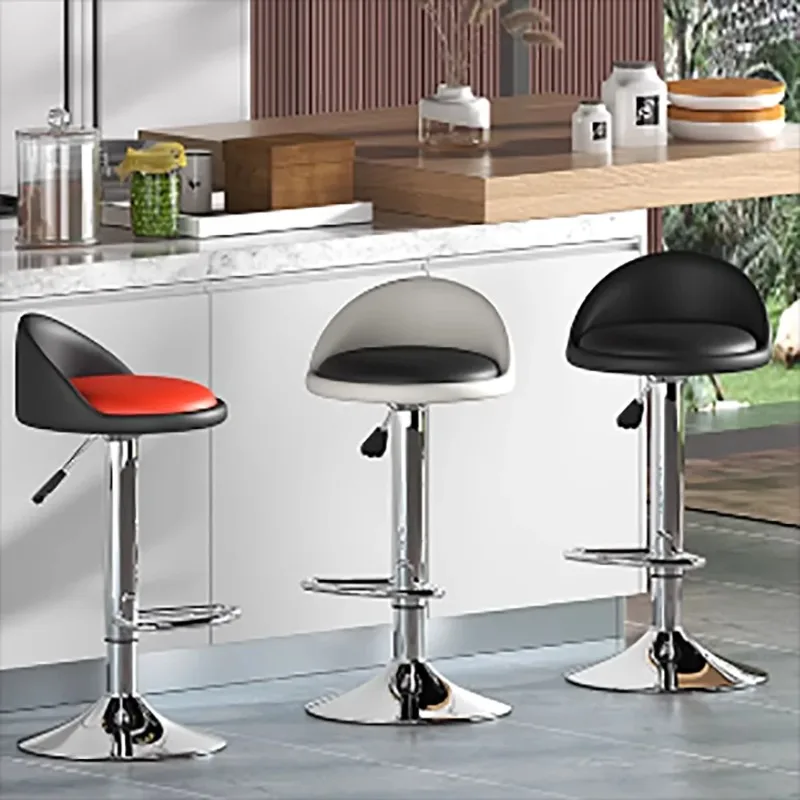 Juego de 2 sillas de Bar modernas, altura ajustable, ergonómicas, de lujo, estilo nórdico, diseño de belleza, muebles para sala de estar