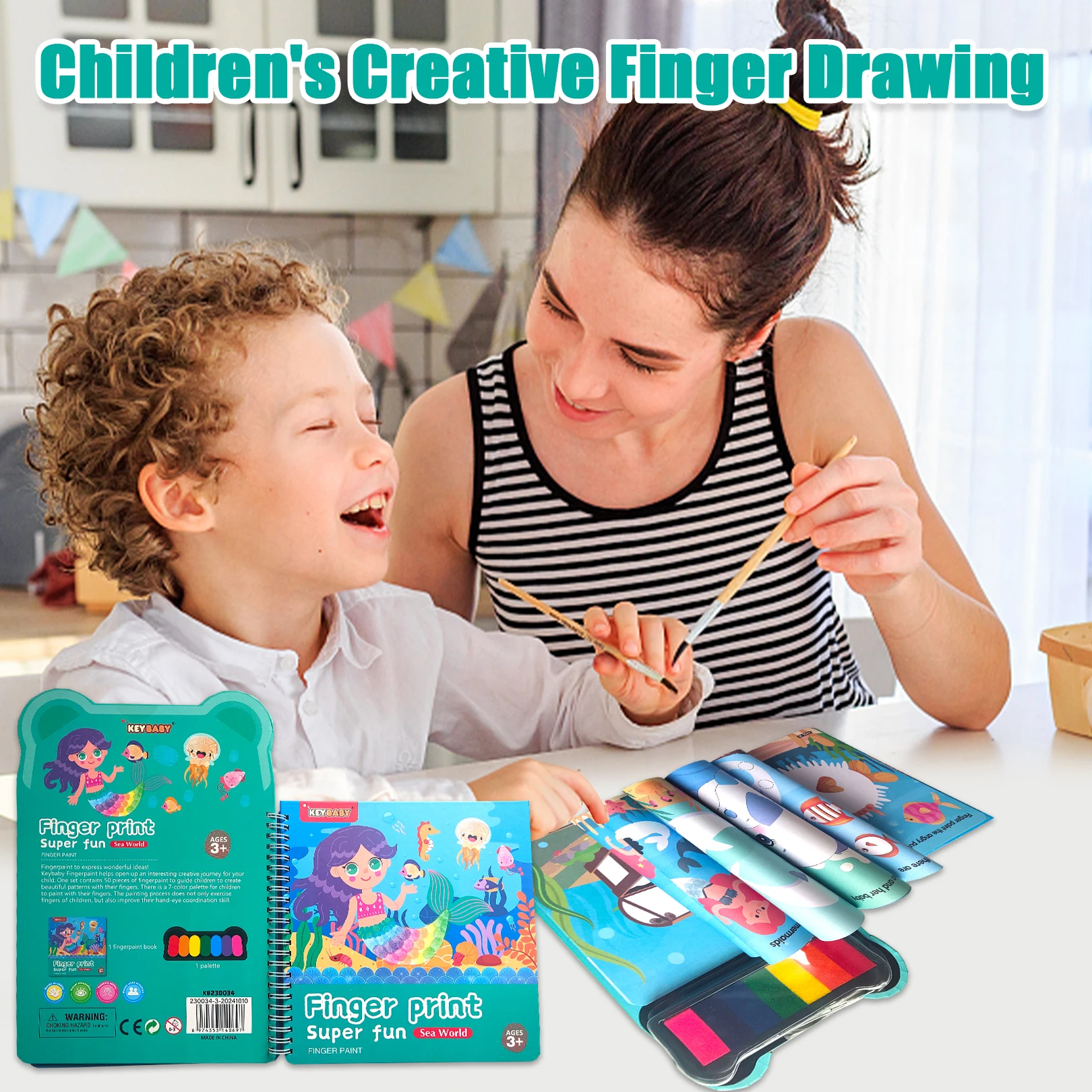 

1pcs Finger Drawing - Coloring Book Cartoon Drawing Book Animal Birthday Dinosaur Children Coloring Book The Best Gift for Child