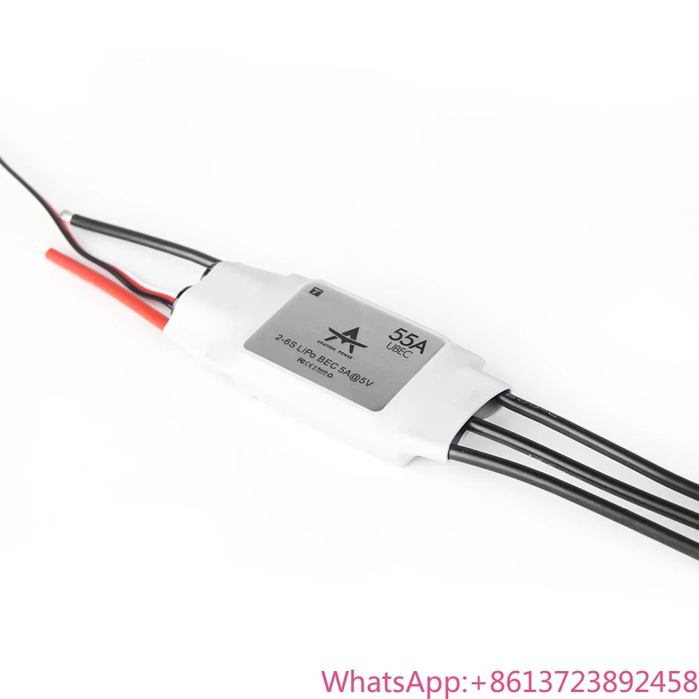 

T-MOTOR at 55A 6S UBEC 2-6S Lipo Drone Accessories Brushless DC 5V/5A BEC Output Firmware ESC (for RC Fixed Wing)