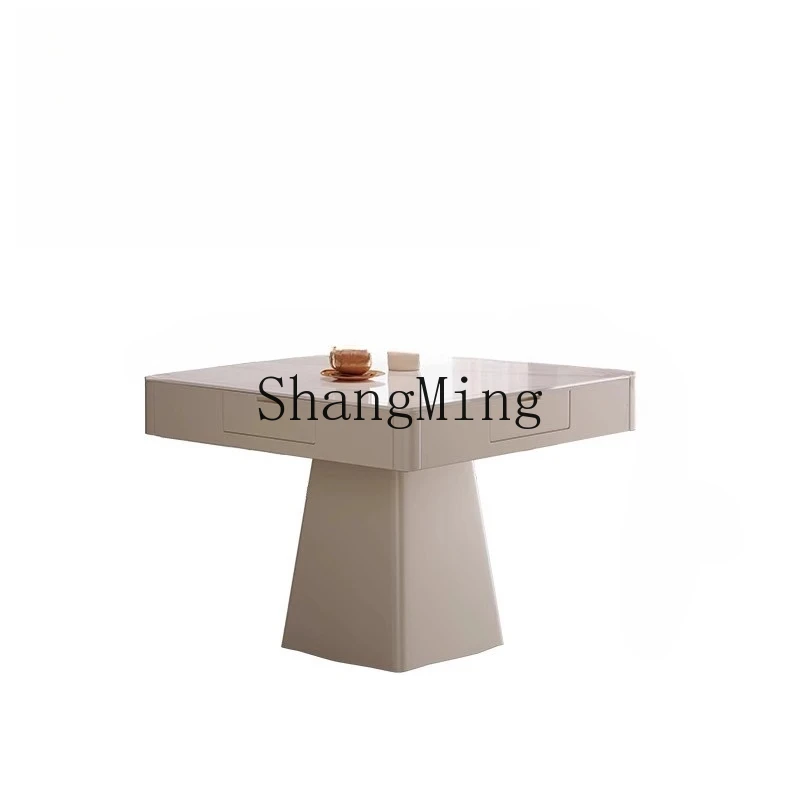 

FG automatic dining table dual-purpose integrated cream wind multi-functional Texas hold'em chess and card table combination